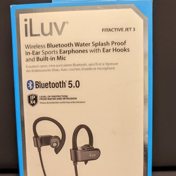 iLuv Headphones Hp Iluv Fitactjet3bk Bluetooth 42 Water Splash Proof Inear Sports Earphone Poshmark